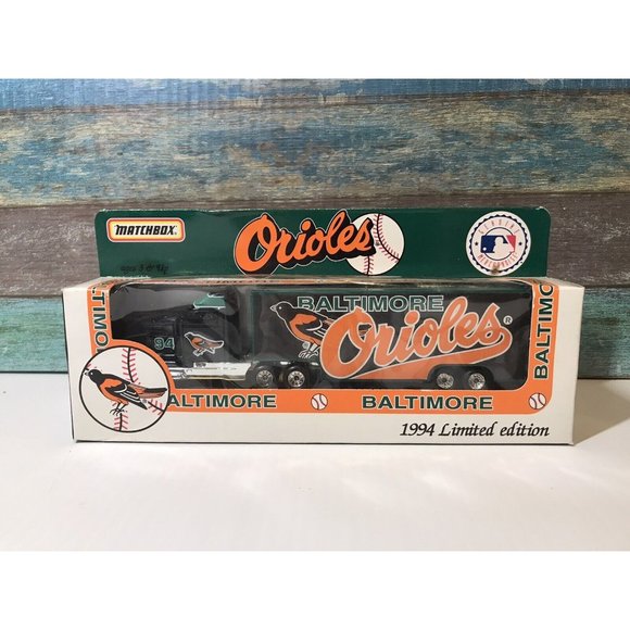 New 1994 Matchbox BALTIMORE ORIOLES TRUCK Team Collectible Semi Tractor Trailer - Picture 1 of 4